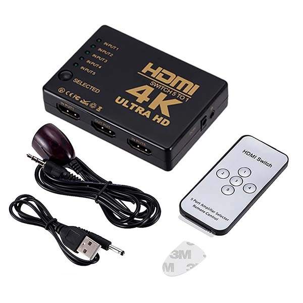 switch 5 ports HDMI 4K
