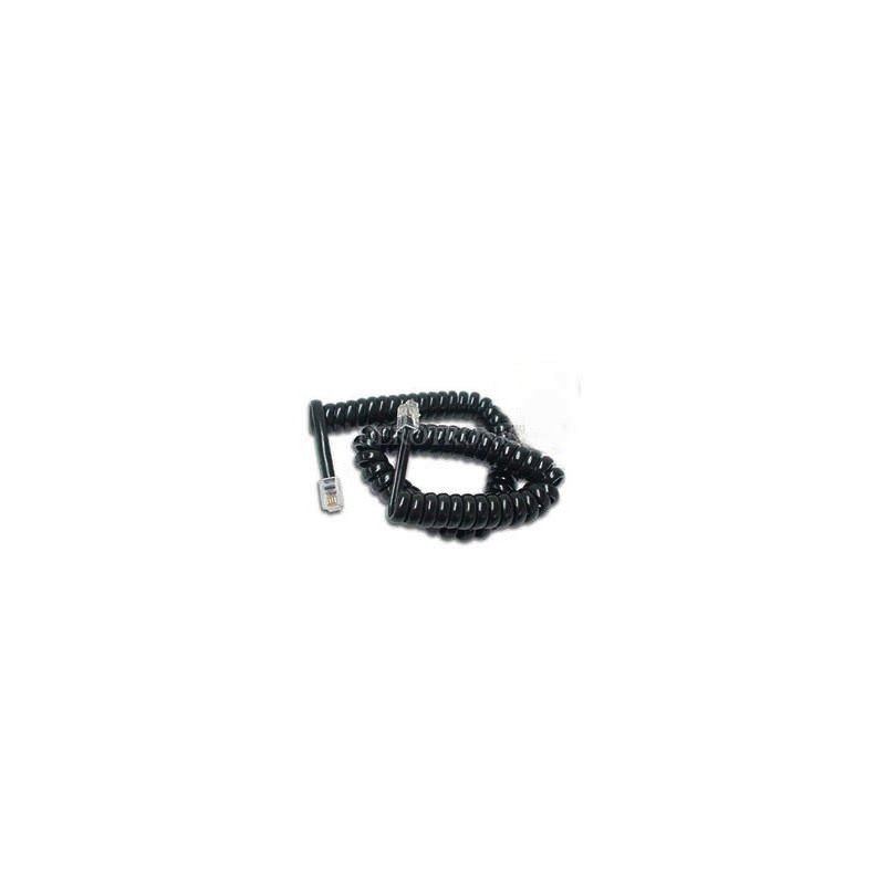 Cordon Téléphonique Spiral 2.2M - Noir