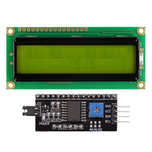 Afficheur LCD 2*16 avec I2C VERT