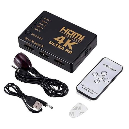 switch 5 ports HDMI 4K