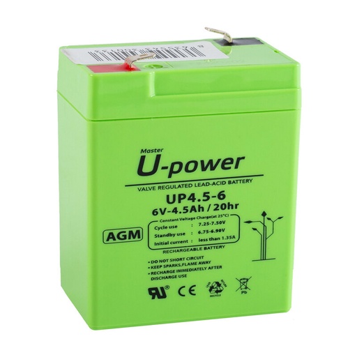 Batterie 6v 4.5a Upower