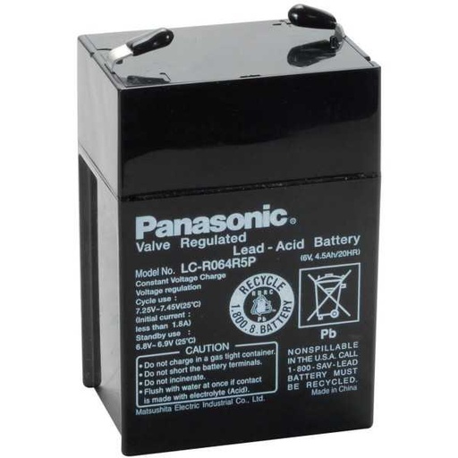 Batterie 6v 4.5a Panasonic