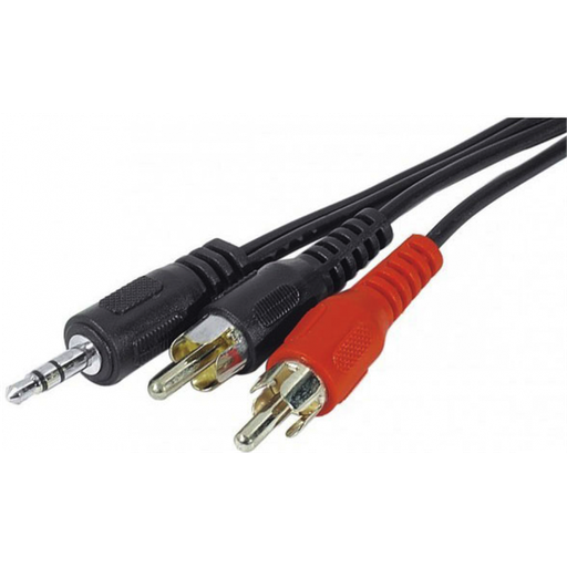 Cordon Jack.M 3.5mm Stéréo/2RCA.M-1.2m