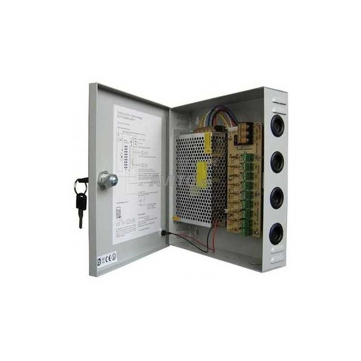 BLOC ALIMENTATION CAMERA 12V 20A AVEC BOITIER