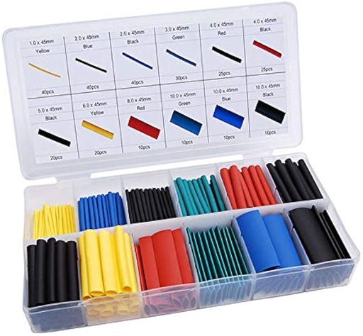 Kit de 328 gaines thermorétractables 